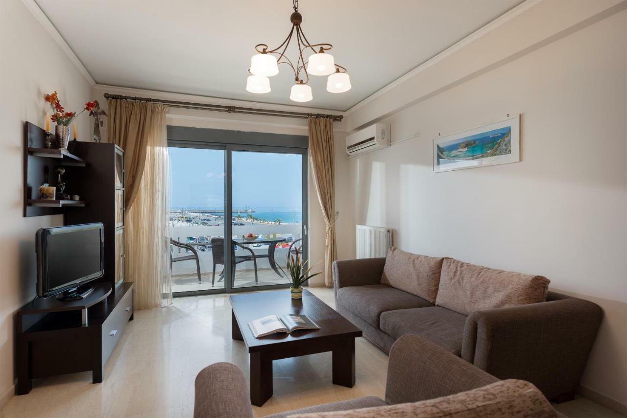 Beachfront Apartment! Rethymno Eksteriør bilde