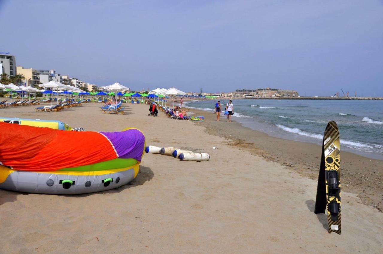 Beachfront Apartment! Rethymno Eksteriør bilde